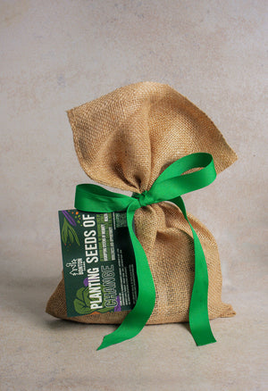 Bonton Burlap Gift Bag