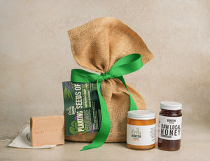 Bonton Burlap Gift Bag